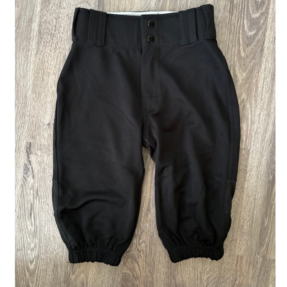 Alleson Youth Black Baseball Pants Knickers Short Style Small